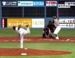 中田に一発・今シーズン初ホームラン!