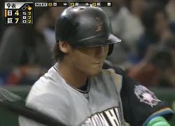 巨人空中戦を制覇!日本シリーズ第3戦 中田シリーズ初打席
